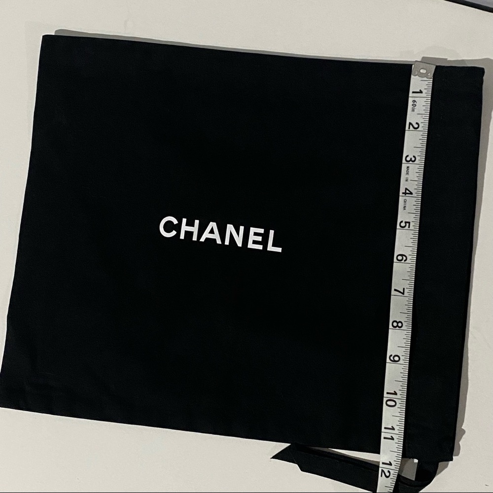 14" Black CHANEL dust bag
